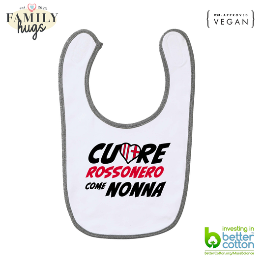 bavaglino -cuore rossonero come nonna