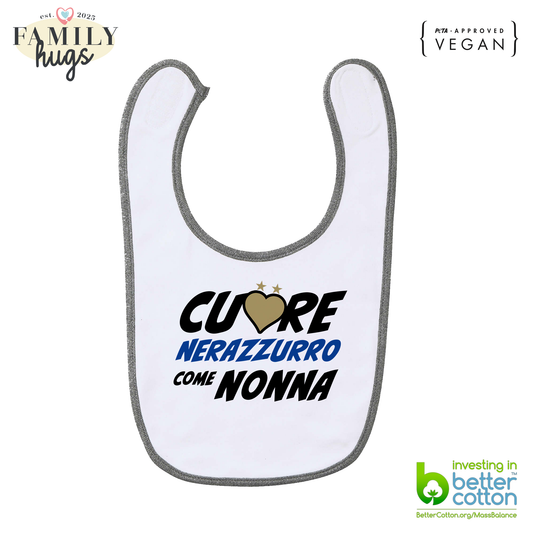 bavaglino -cuore nerazzurro come nonna