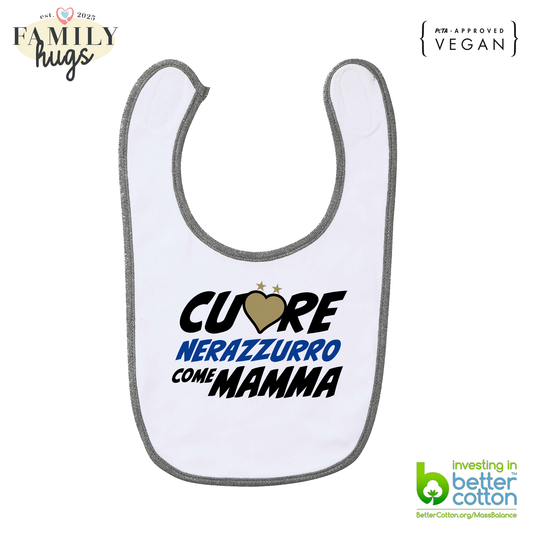 bavaglino -cuore nerazzurro come mamma