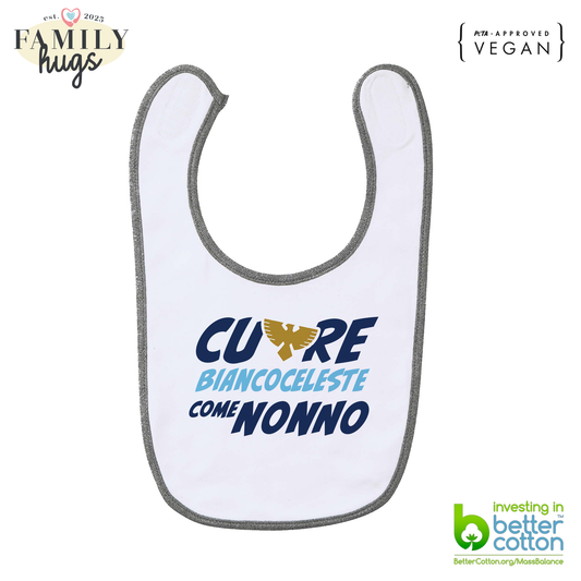 bavaglino -cuore biancoceleste come nonno