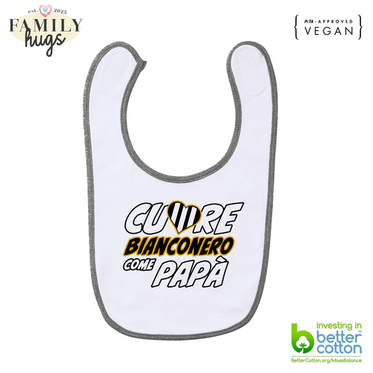 bavaglino -cuore bianconero come papa