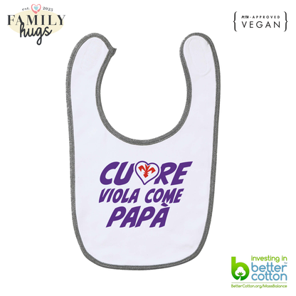bavaglino -cuore viola come papa