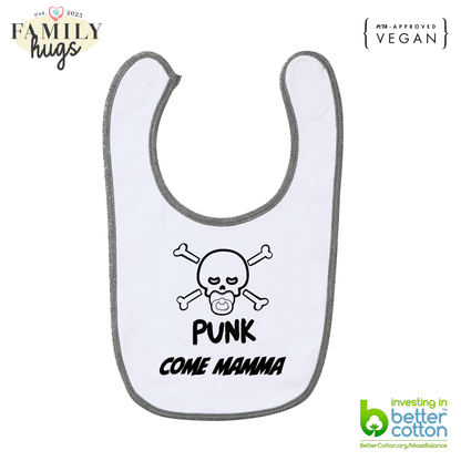 bavaglino -punk baby scheletro come mamma