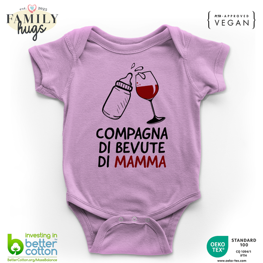 body neonato - compagna di bevute di mamma