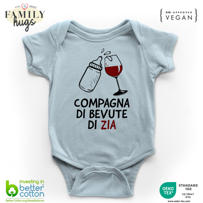 body neonato - compagna di bevute di zia
