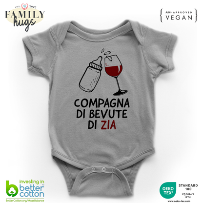 body neonato - compagna di bevute di zia
