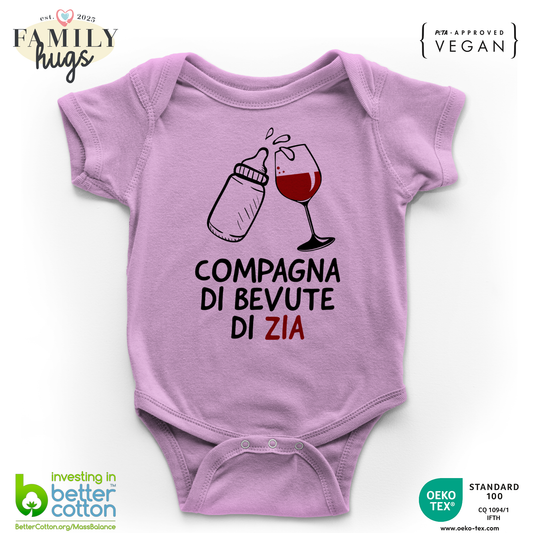 body neonato - compagna di bevute di zia