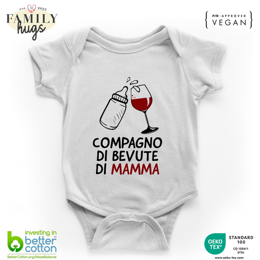 body neonato - compagno di bevute di mamma