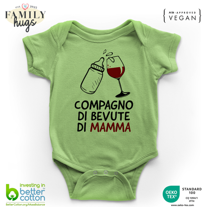 body neonato - compagno di bevute di mamma