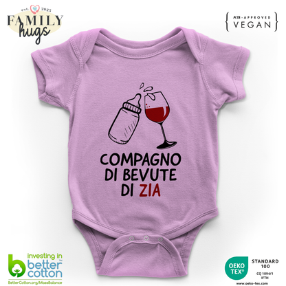 body neonato - compagno di bevute di zia