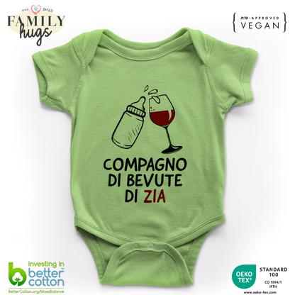 body neonato - compagno di bevute di zia
