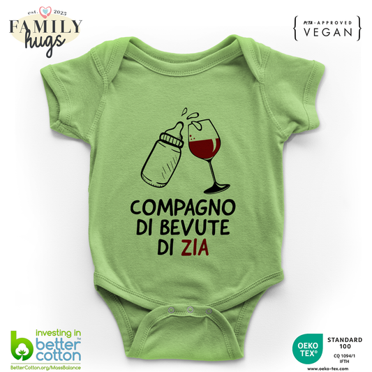 body neonato - compagno di bevute di zia