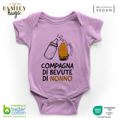 body neonato - compagna di bevute di nonno