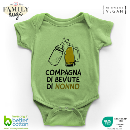 body neonato - compagna di bevute di nonno