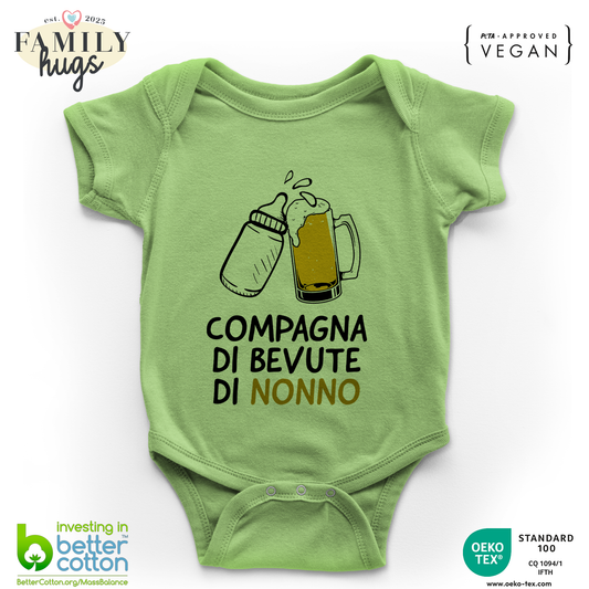 body neonato - compagna di bevute di nonno