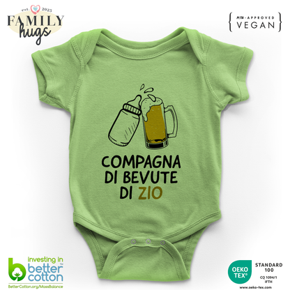 body neonato - compagna di bevute di zio