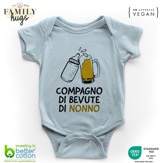 body neonato - compagno di bevute di nonno