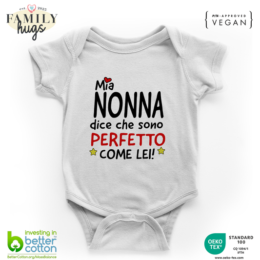 body neonato - mia nonna dice che sono perfetto come lei