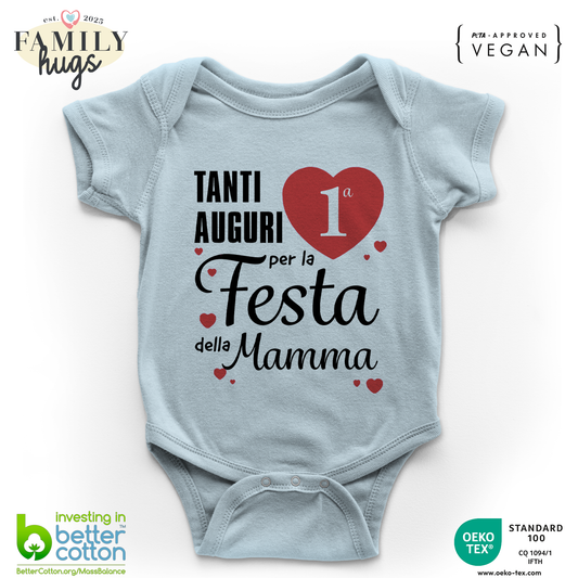 body neonato - tanti auguri per la prima festa della mamma