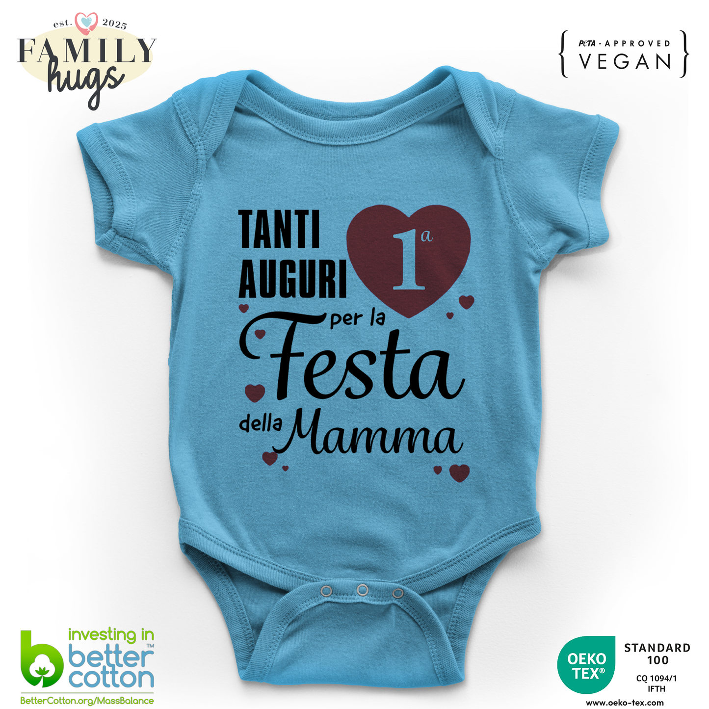 body neonato - tanti auguri per la prima festa della mamma