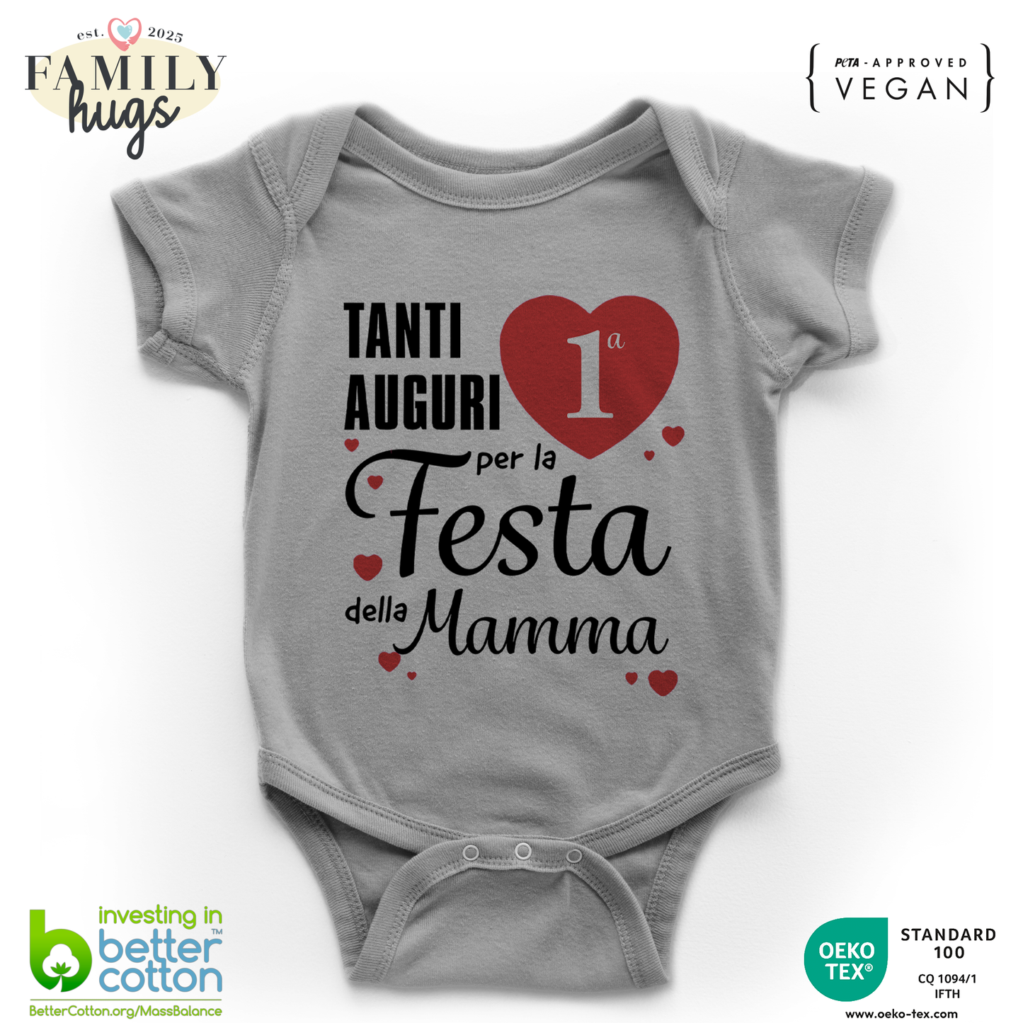 body neonato - tanti auguri per la prima festa della mamma