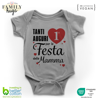 body neonato - tanti auguri per la prima festa della mamma