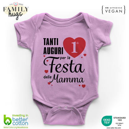 body neonato - tanti auguri per la prima festa della mamma