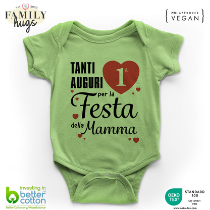 body neonato - tanti auguri per la prima festa della mamma
