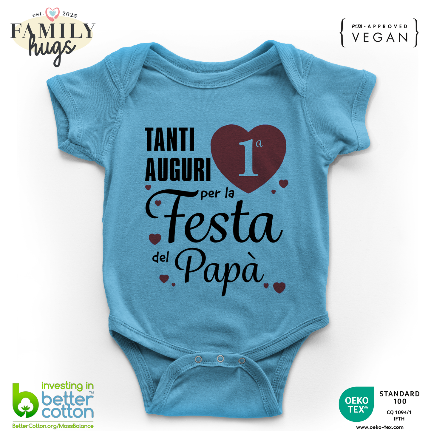 body neonato - tanti auguri per la prima festa del papa