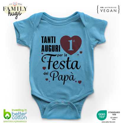 body neonato - tanti auguri per la prima festa del papa