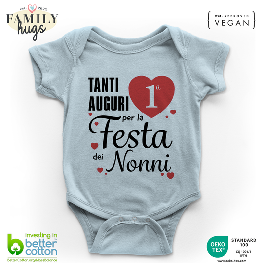 body neonato - tanti auguri per la prima festa dei nonni