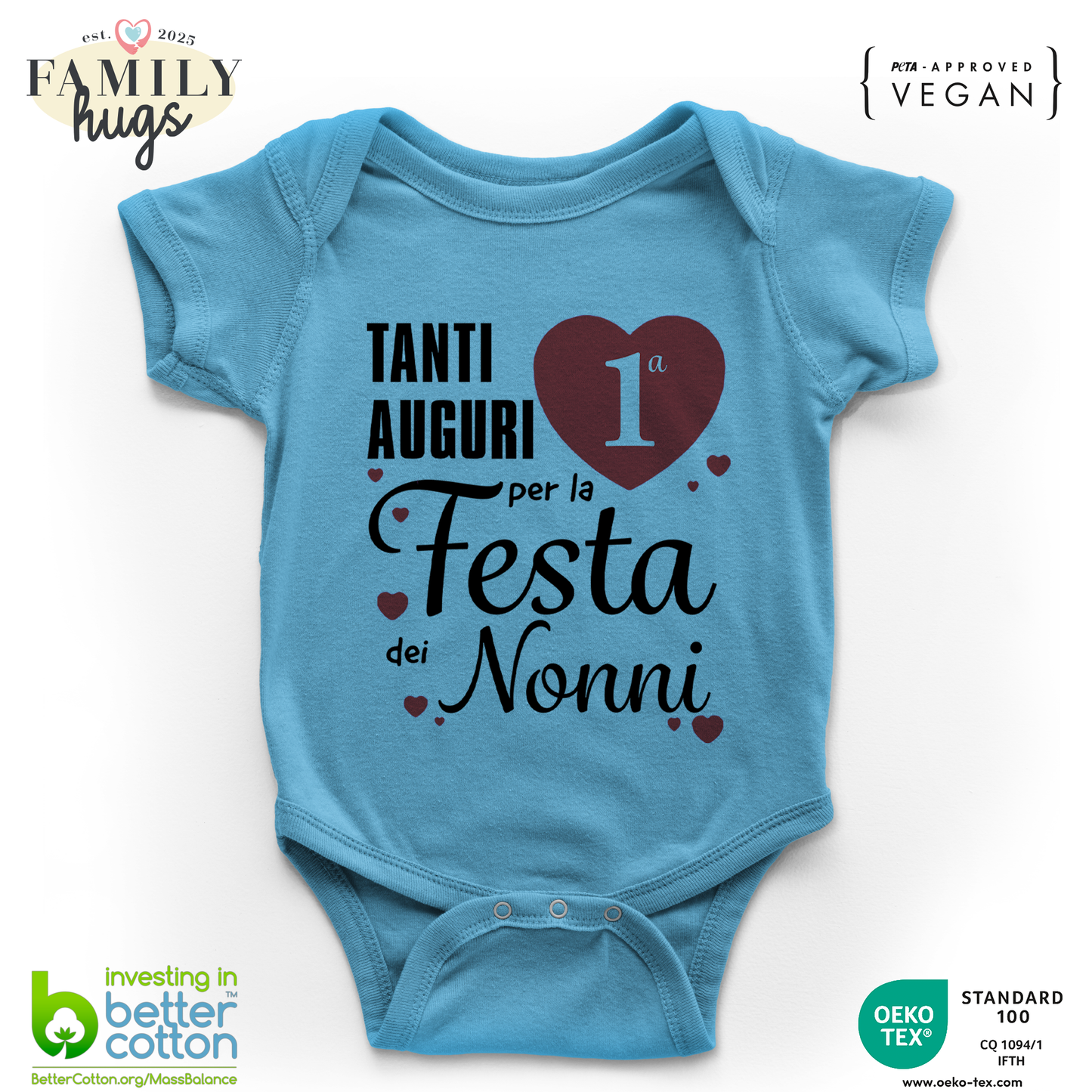 body neonato - tanti auguri per la prima festa dei nonni