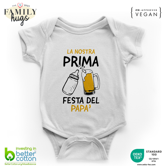body neonato - la nostra prima festa dle papa