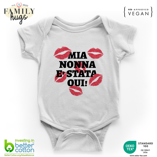 body neonato -mia nonna e stata qui baci