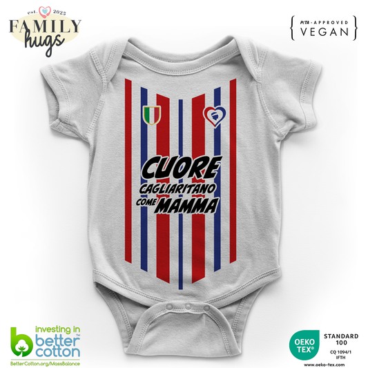 body neonato -cuore cagliaritano come mamma