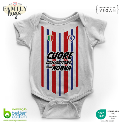 body neonato -cuore cagliaritano come nonna