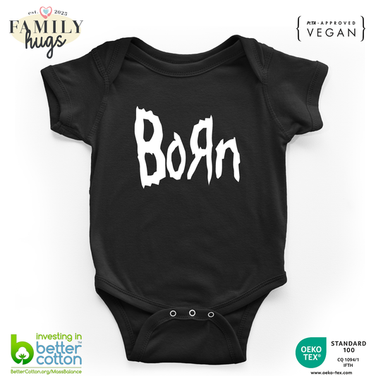 body neonato -born metal bianco