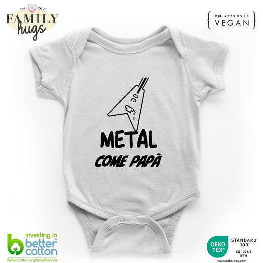 body neonato -metal come papa