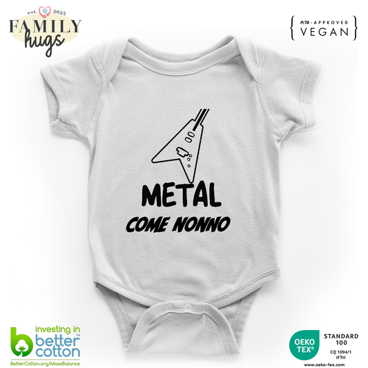 body neonato -metal come nonno