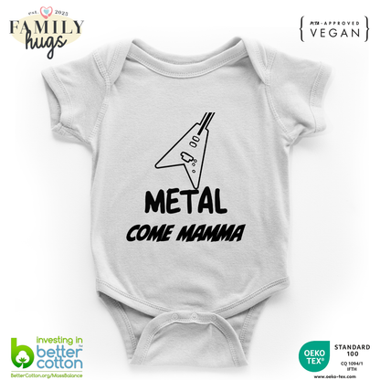 body neonato -metal come mamma