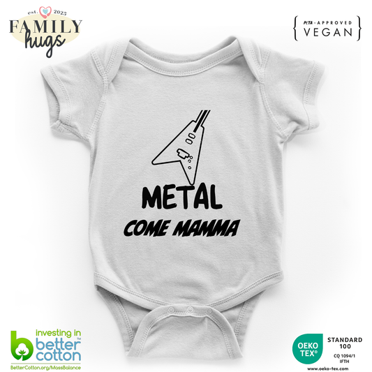 body neonato -metal come mamma