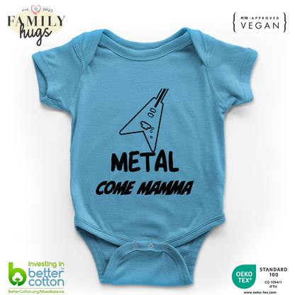 body neonato -metal come mamma