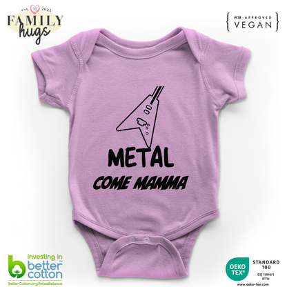 body neonato -metal come mamma