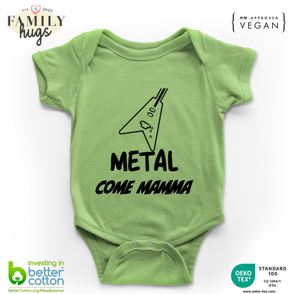 body neonato -metal come mamma