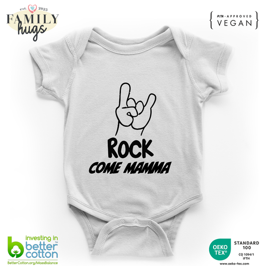 body neonato -rock corna come mamma