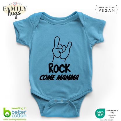 body neonato -rock corna come mamma