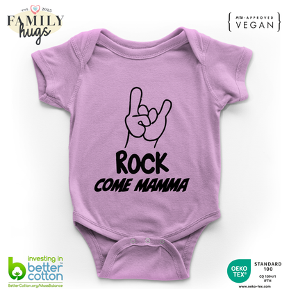 body neonato -rock corna come mamma