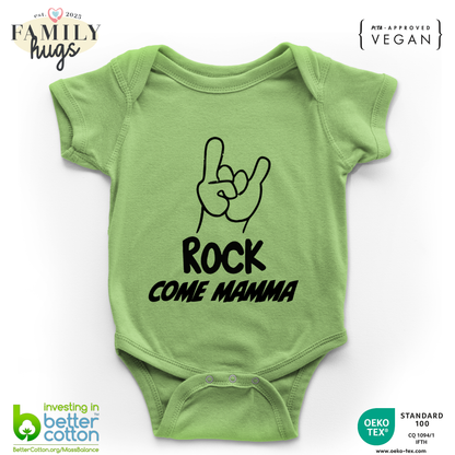 body neonato -rock corna come mamma