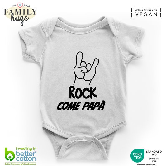 body neonato -rock corna come papa