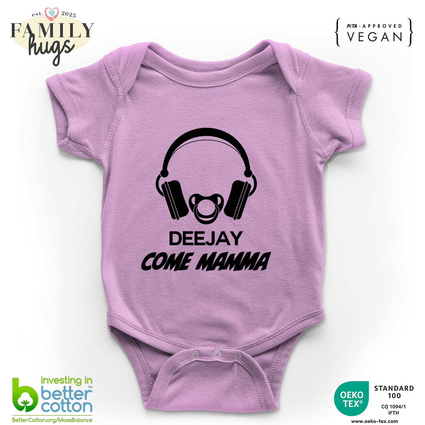 body neonato -deejay dj come mamma